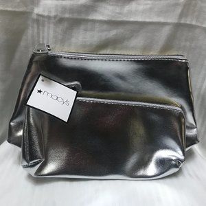 NEW IN BAG! MACY'S SILVER BAG SET OF 2.